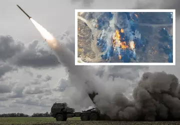 HIMARS vernietigde een Russisch depot met ...