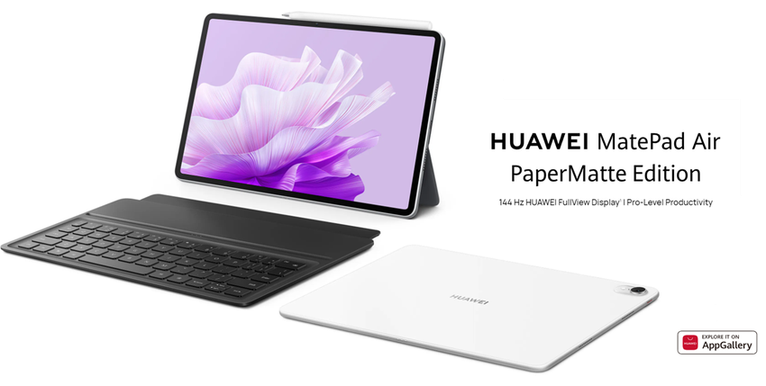 Huawei MatePad Air PaperMatte Edition - Snapdragon 888, 144Hz 2,8K IPS-scherm en M-Pencil 2-ondersteuning voor €649