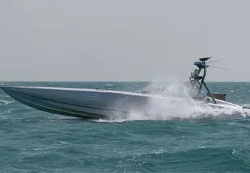 De Amerikaanse marinedrone Devil Ray heeft ...