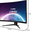 MSI MPG 325CQRXF Monitor Ontwerp