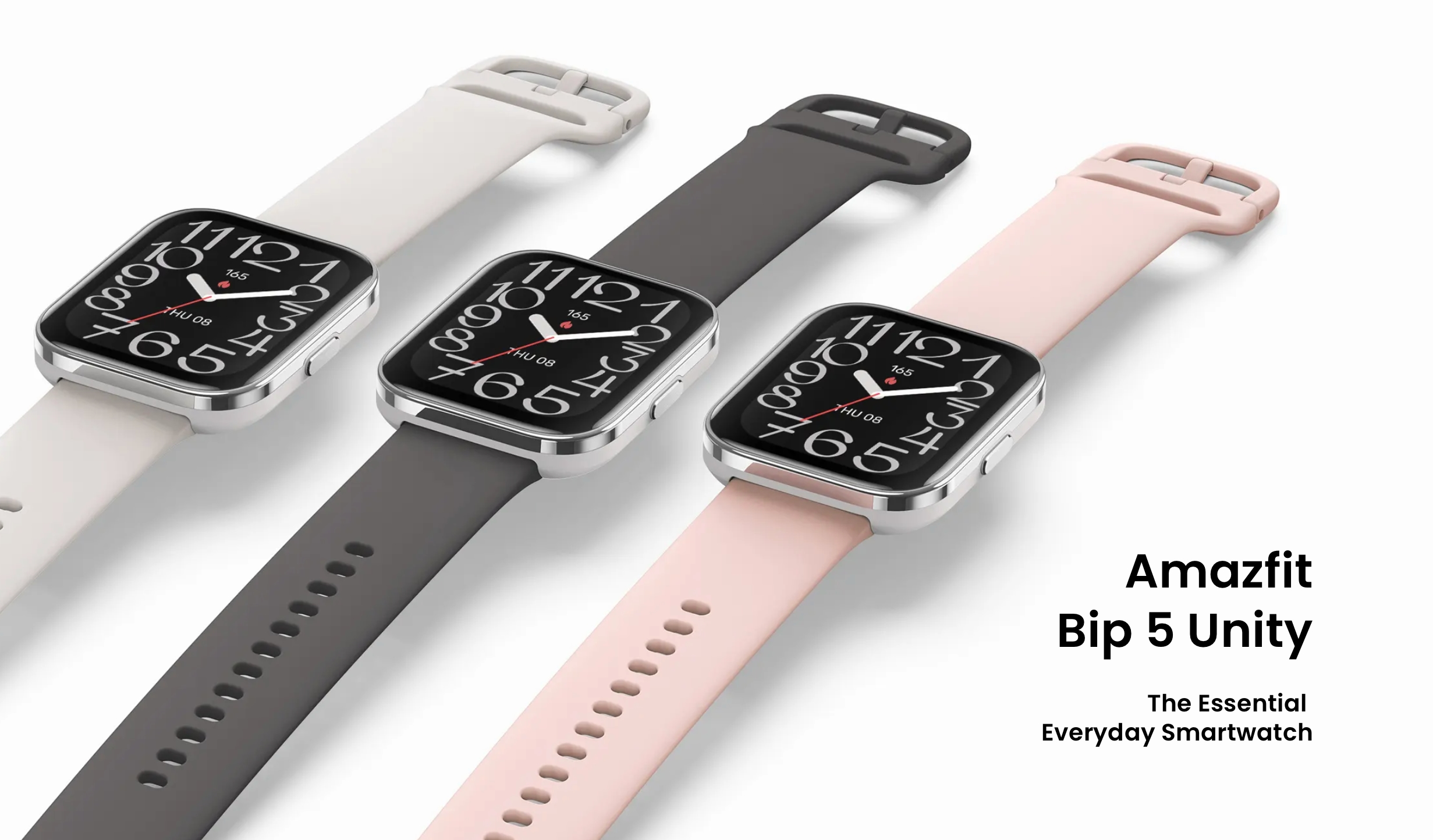 Amazfit Bip 5 Unity: 1,91" LCD-scherm, roestvrijstalen behuizing met IP68-classificatie en ondersteuning voor meer dan 120 modi voor $59 Amazfit Bip 5 Unity: 1,91" LCD-scherm, roestvrijstalen behuizing met IP68-classificatie en ondersteuning voor meer dan 120 modi voor $59