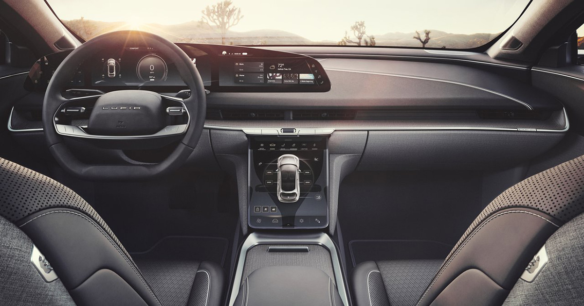 Lucid Air 2021: Het ideaal opnieuw uitvinden in de wereld van auto-interieurs Een blik onder de motorkap: het interieur van de Lucid Air 2021 Sedan