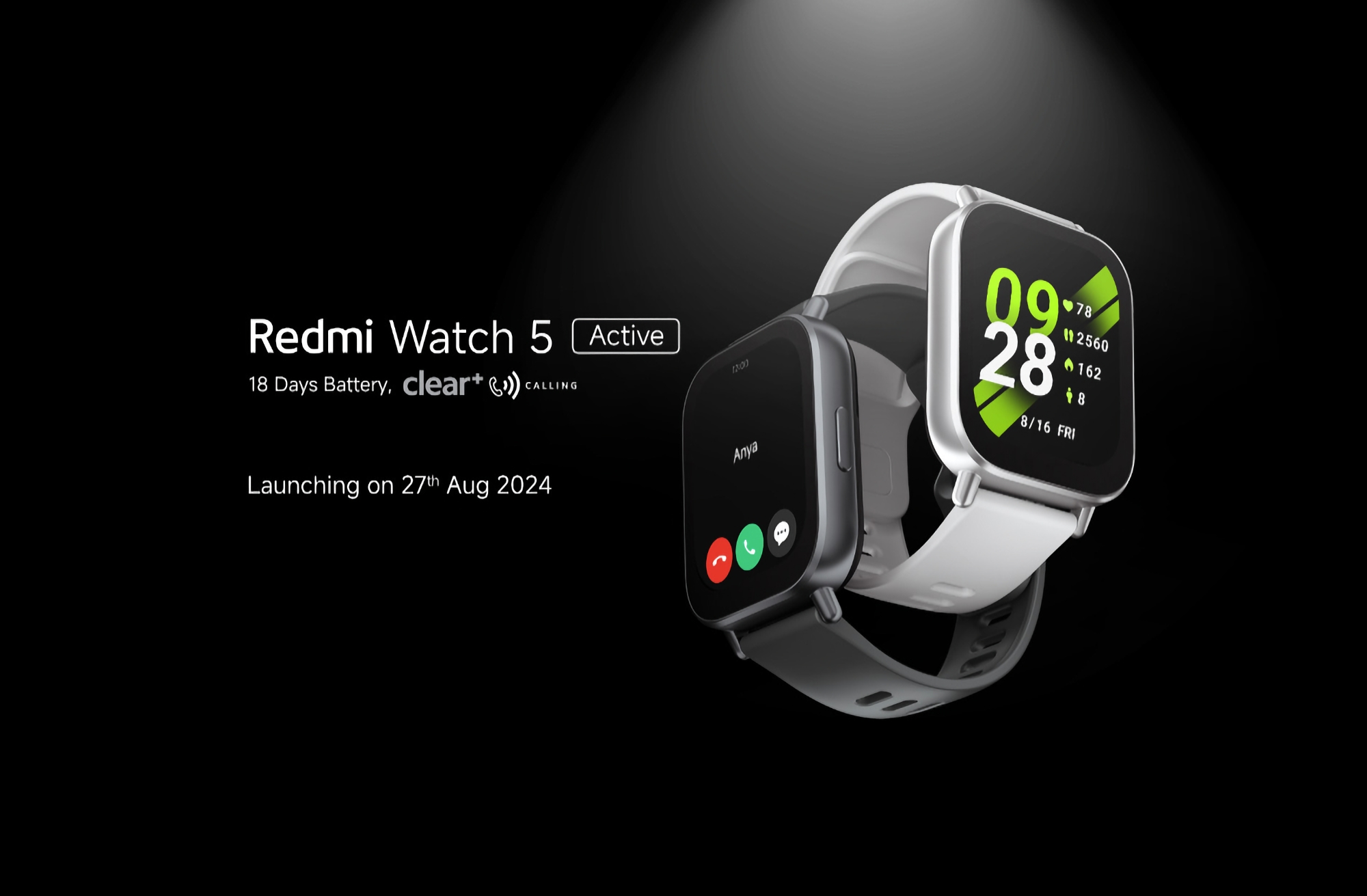 Xiaomi onthult de Redmi Watch 5 Active smartwatch op 27 augustus Xiaomi onthult de Redmi Watch 5 Active smartwatch op 27 augustus