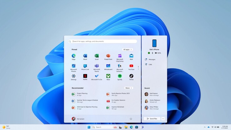Windows 11 Startmenu ondersteunt nu iPhone Windows 11: hoe de iPhone in het menu Start terechtkwam