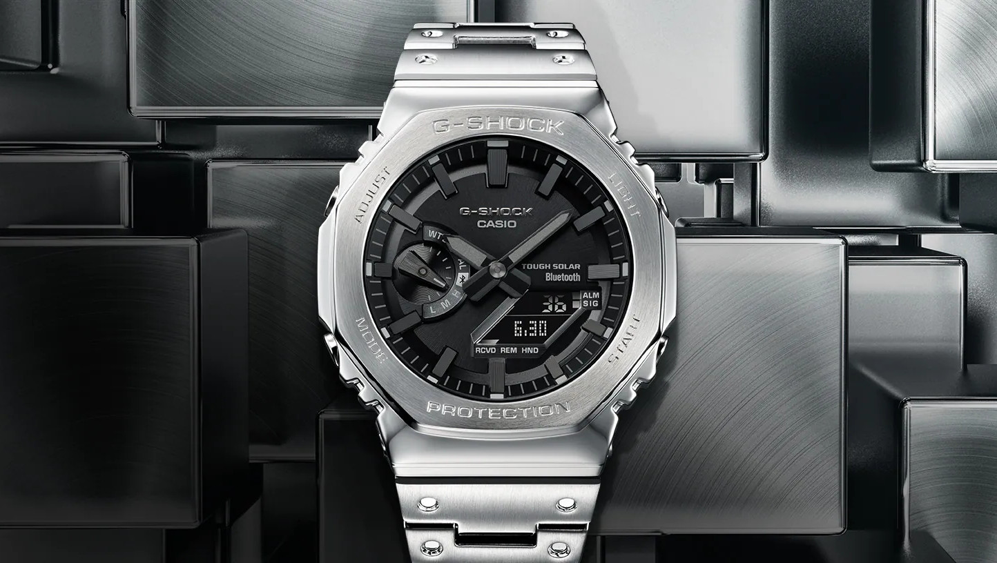 Absolute bescherming in metaal: de nieuwe Casio G-Shock GM-B2100SD-1C Casio introduceert een nieuw volledig metalen G-Shock GM-B2100SD-1C