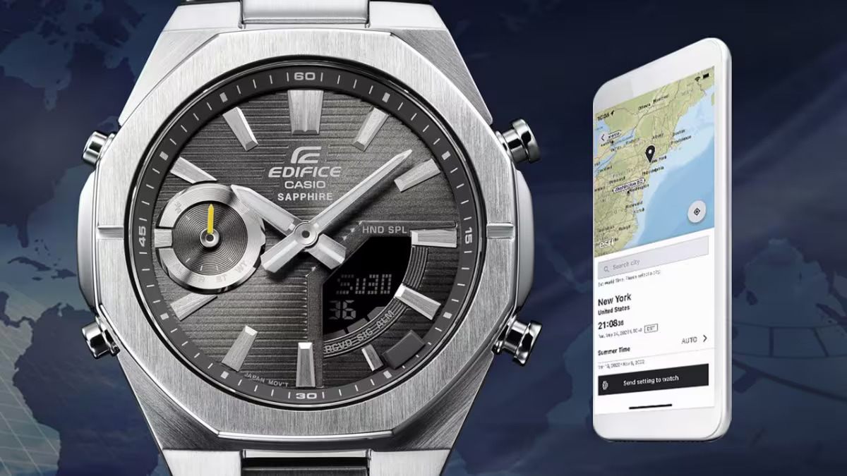 Automatische kalender en Bluetooth: Casio Edifice op de Britse markt Casio Edifice met Bluetooth: nieuwe modellen nu verkrijgbaar in Groot-Brittannië