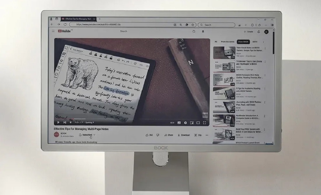 Mira Pro Color door E Ink: de toekomst van digitaal lezen onthuld Mira Pro Color van E Ink: een nieuwe dageraad voor papierenachtige displays