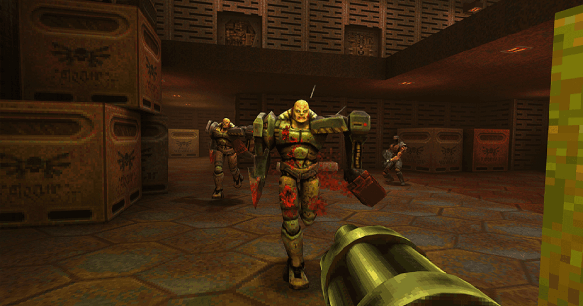 Quake is terug: eerste beelden van gevechten en sfeer De terugkeer van een legende: Quake-screenshots roepen nostalgie op bij gamers
