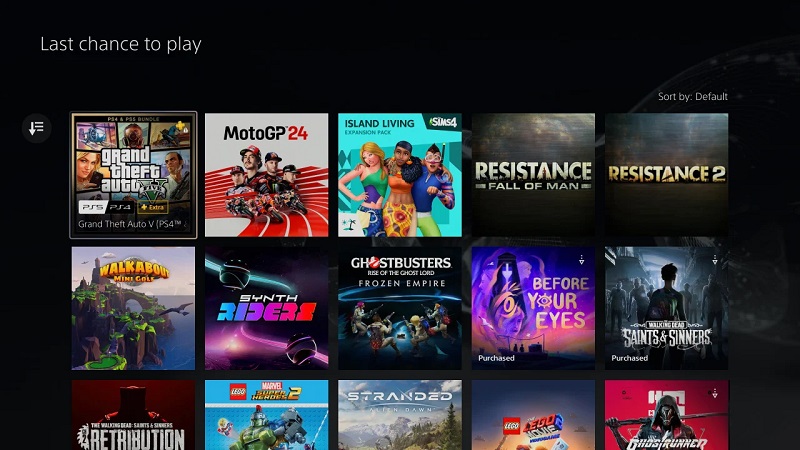 Image from PlayStation games Image from PlayStation games