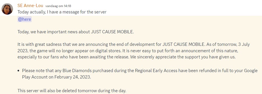 Square Enix annuleert de volledige release van Just Cause Mobile en verwijdert de game uit alle digitale winkels-2 Square Enix annuleert de volledige release van Just Cause Mobile en verwijdert de game uit alle digitale winkels-2