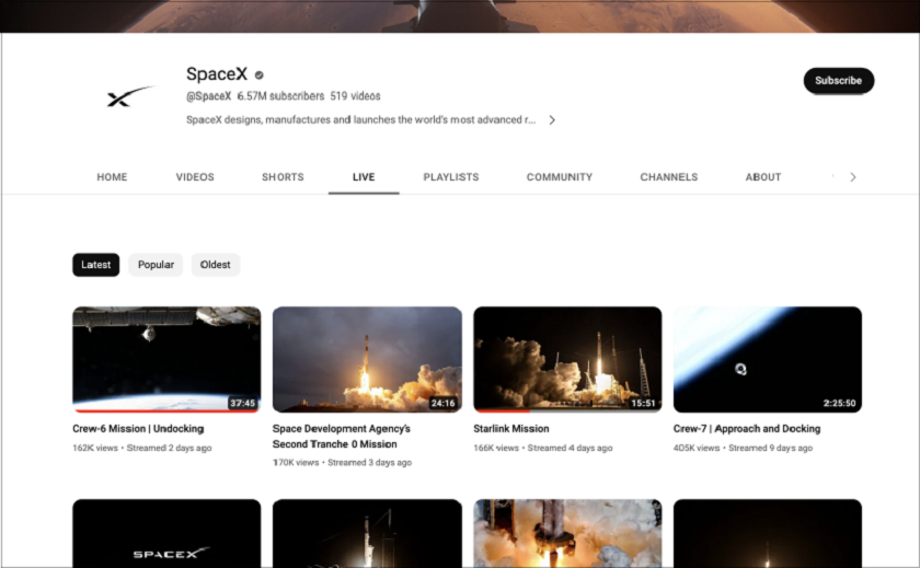 SpaceX zal niet langer raketlanceringen tonen op YouTube - uitzendingen verhuizen naar sociaal netwerk X SpaceX zal niet langer raketlanceringen tonen op YouTube - uitzendingen verhuizen naar sociaal netwerk X