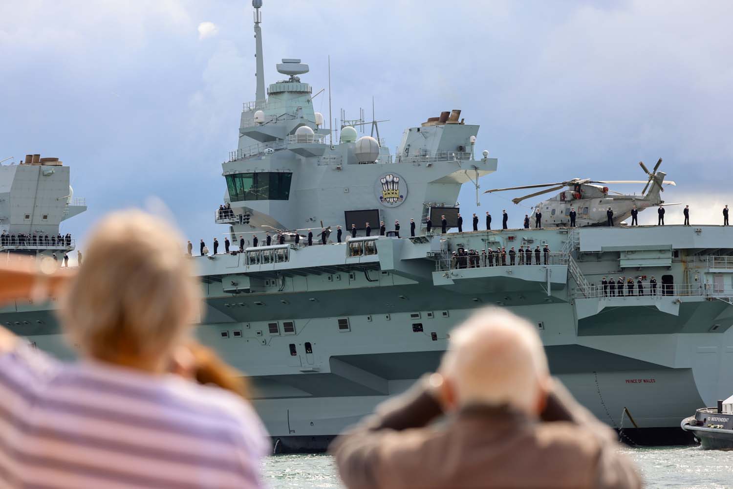 De 3,85 miljard dollar kostende HMS Prince of Wales is vertrokken naar de VS - het grootste vliegdekschip van Groot-Brittannië krijgt F-35B-gevechtsvliegtuigen, MV-22 cabrioletvliegtuigen en drones.-2 De 3,85 miljard dollar kostende HMS Prince of Wales is vertrokken naar de VS - het grootste vliegdekschip van Groot-Brittannië krijgt F-35B-gevechtsvliegtuigen, MV-22 cabrioletvliegtuigen en drones.-2