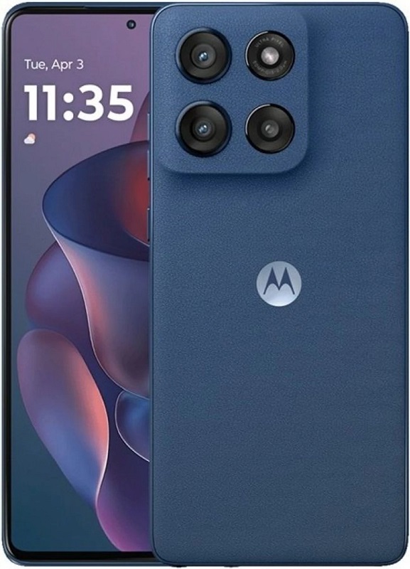 Motorola Edge 60 Stylus achterkant in Pantone kleur Surf the Web Motorola Edge 60 Stylus achterkant in Pantone kleur Surf the Web