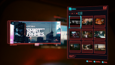 Cyberpunk 2077 gameplay in fotomodus