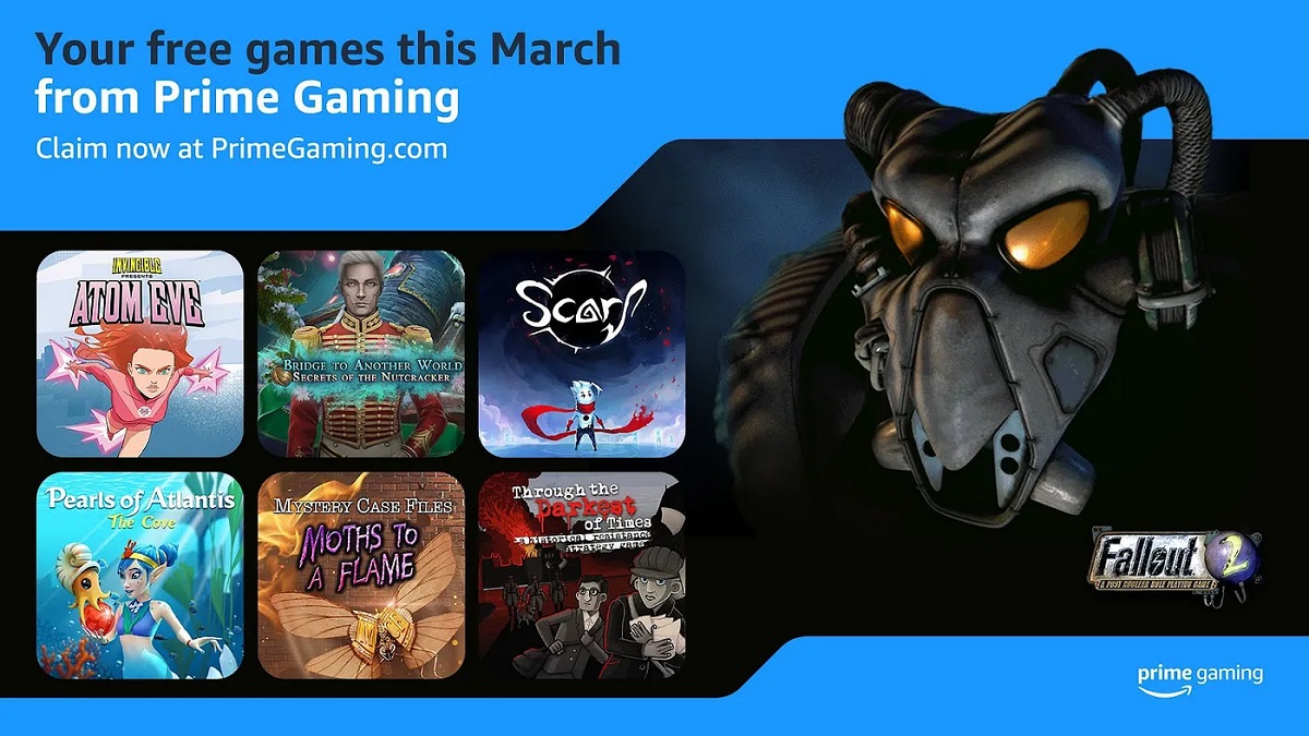 Prime Gaming-abonnees krijgen in maart acht gratis games, waaronder Fallout 2 Prime Gaming-abonnees krijgen in maart acht gratis games, waaronder Fallout 2
