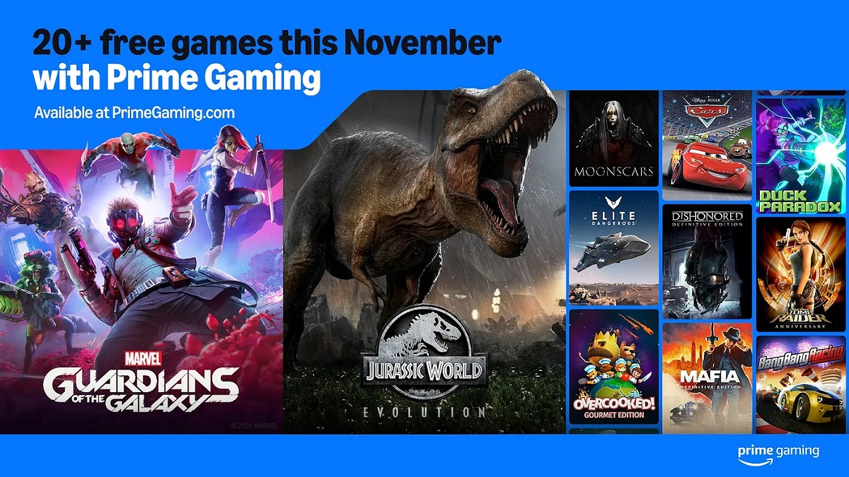 Amazon Prime Gaming's novemberaanbieding voor 24 games, waaronder Marvel's Guardians of the Galaxy en Mafia: Definitive Edition Amazon Prime Gaming's novemberaanbieding voor 24 games, waaronder Marvel's Guardians of the Galaxy en Mafia: Definitive Edition