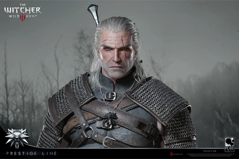 De figuur van Geralt uit The Witcher De figuur van Geralt uit The Witcher