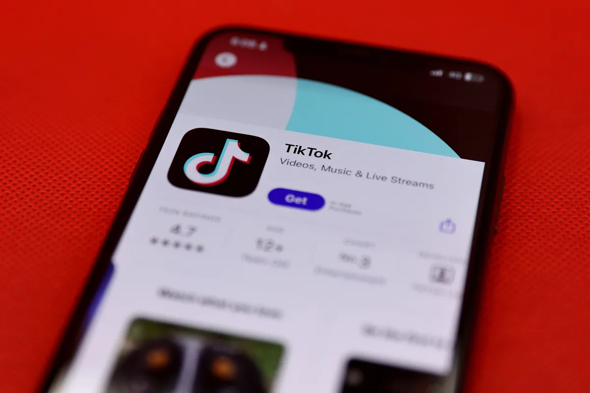 TikTok-app voor IOS De TikTok-app voor IOS. Illustratie: Bloomberg