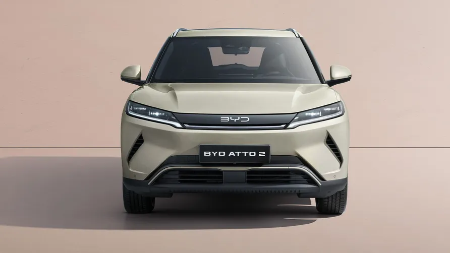 Zijaanzicht van de BYD Atto 2 Zijaanzicht van de BYD Atto 2