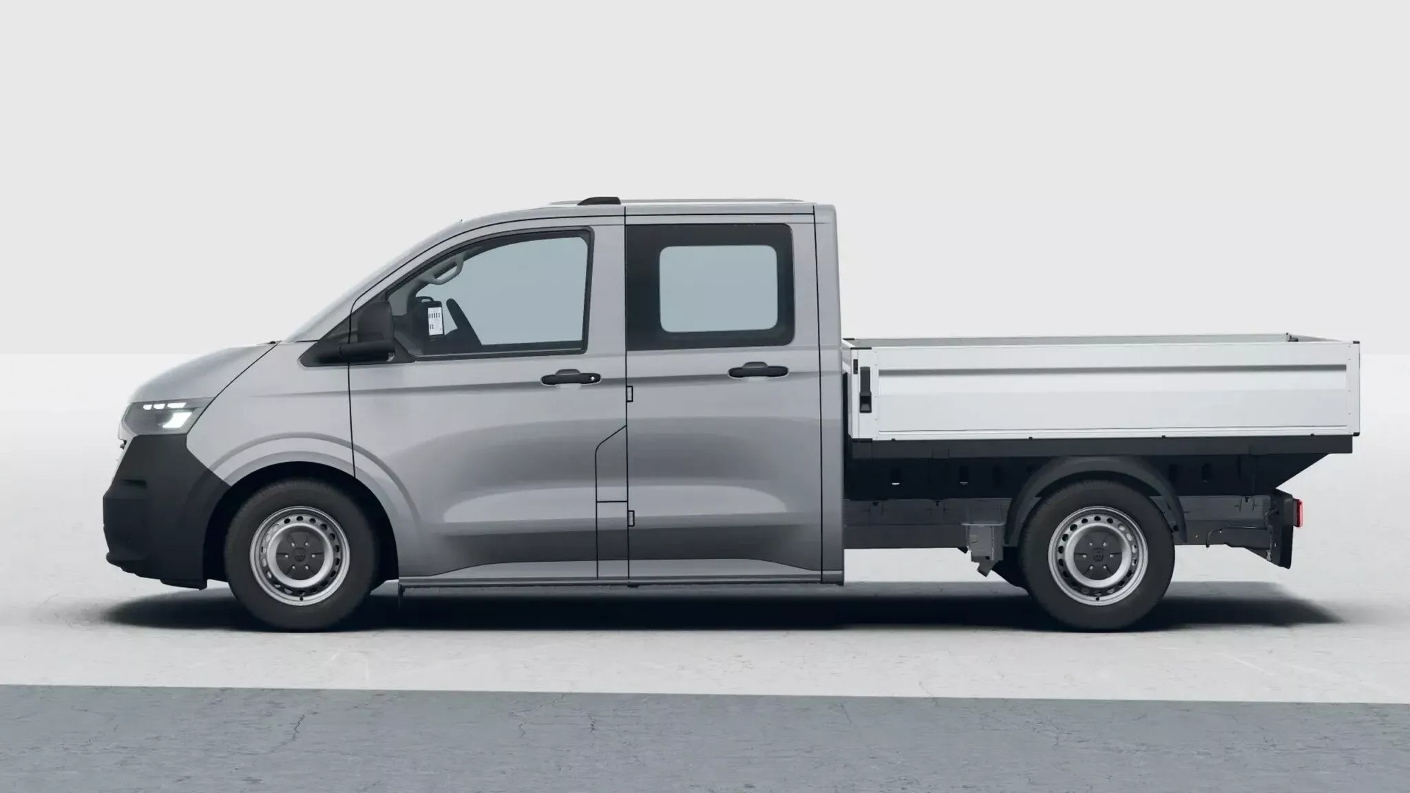 Interieur van de Volkswagen Transporter DoKa