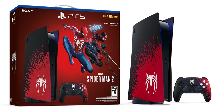 De voorbestellingen voor de gelimiteerde PlayStation 5-versie van Marvel's Spider-Man 2 zijn van start gegaan. De prijs van de exclusieve console in de VS en Europa is ook onthuld-2 De voorbestellingen voor de gelimiteerde PlayStation 5-versie van Marvel's Spider-Man 2 zijn van start gegaan. De prijs van de exclusieve console in de VS en Europa is ook onthuld-2