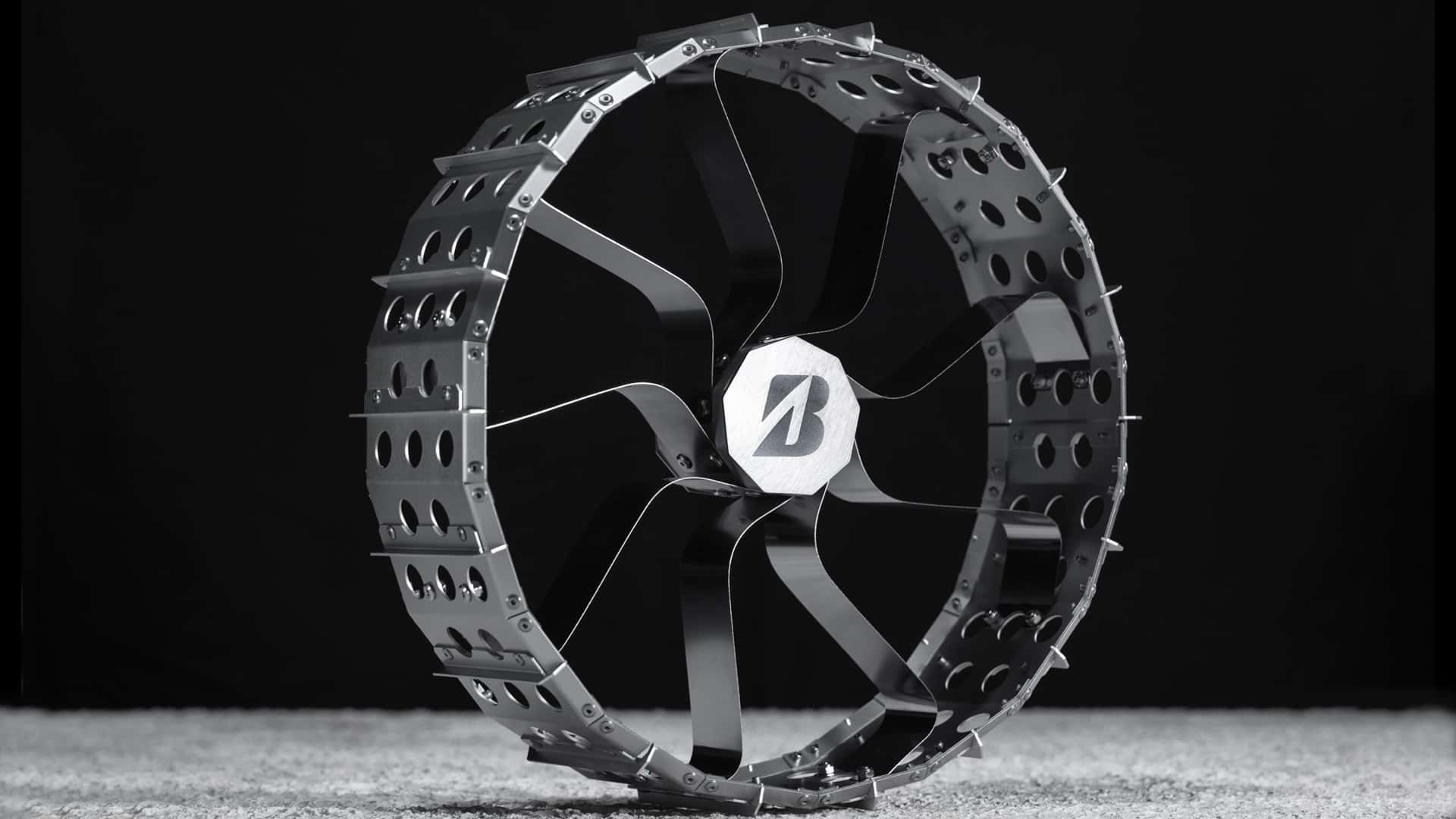 Bridgestone ruimtewiel voor de maanrover Bridgestone ruimtewiel voor de maanrover