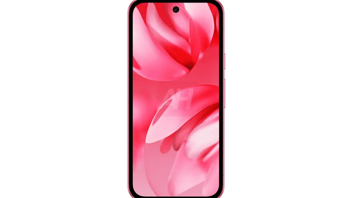 Render van Google Pixel 9a smartphone Render van Google Pixel 9a smartphone
