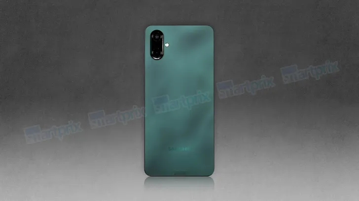 Samsung Galaxy F06 Renderer - Achteraanzicht Samsung Galaxy F06 Renderer - Achteraanzicht