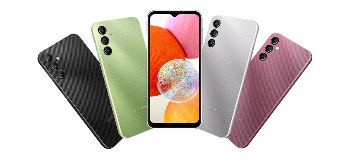 Galaxy A14 Galaxy A14. Illustratie: Samsung