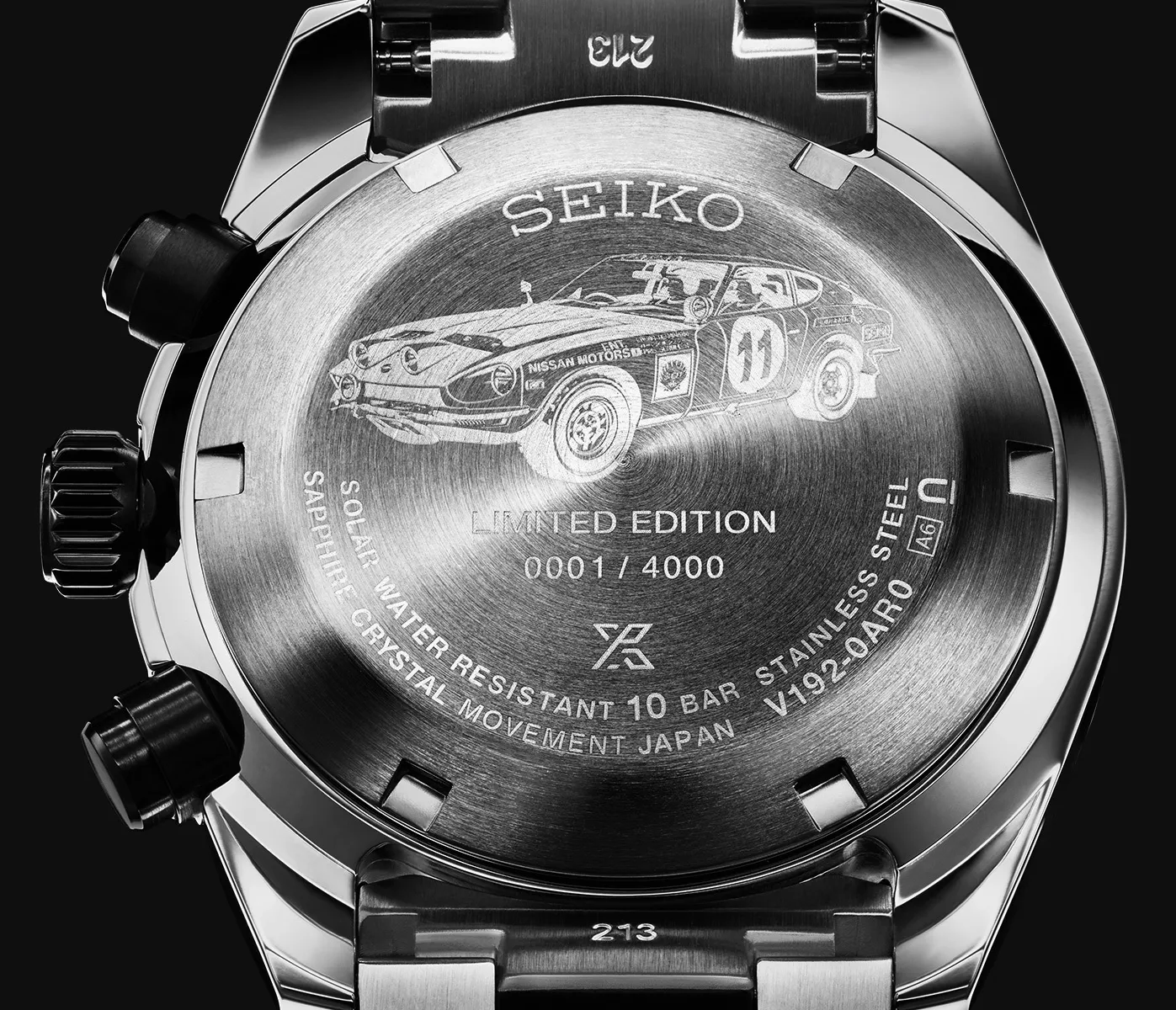 Seiko Prospex Speedtimer SSC957 horloge case back