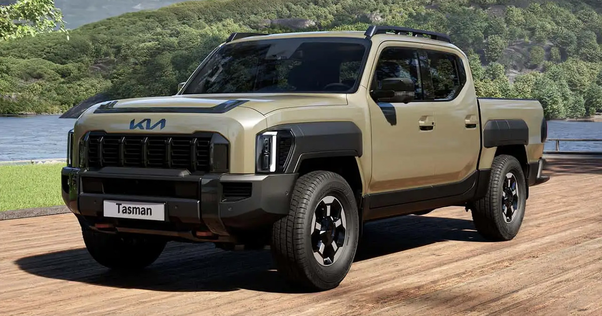 Kia Tasman 2025 Kat vergelijking. Vergelijking van de Kia Tasman 2025 Cat met de Weekender concept car