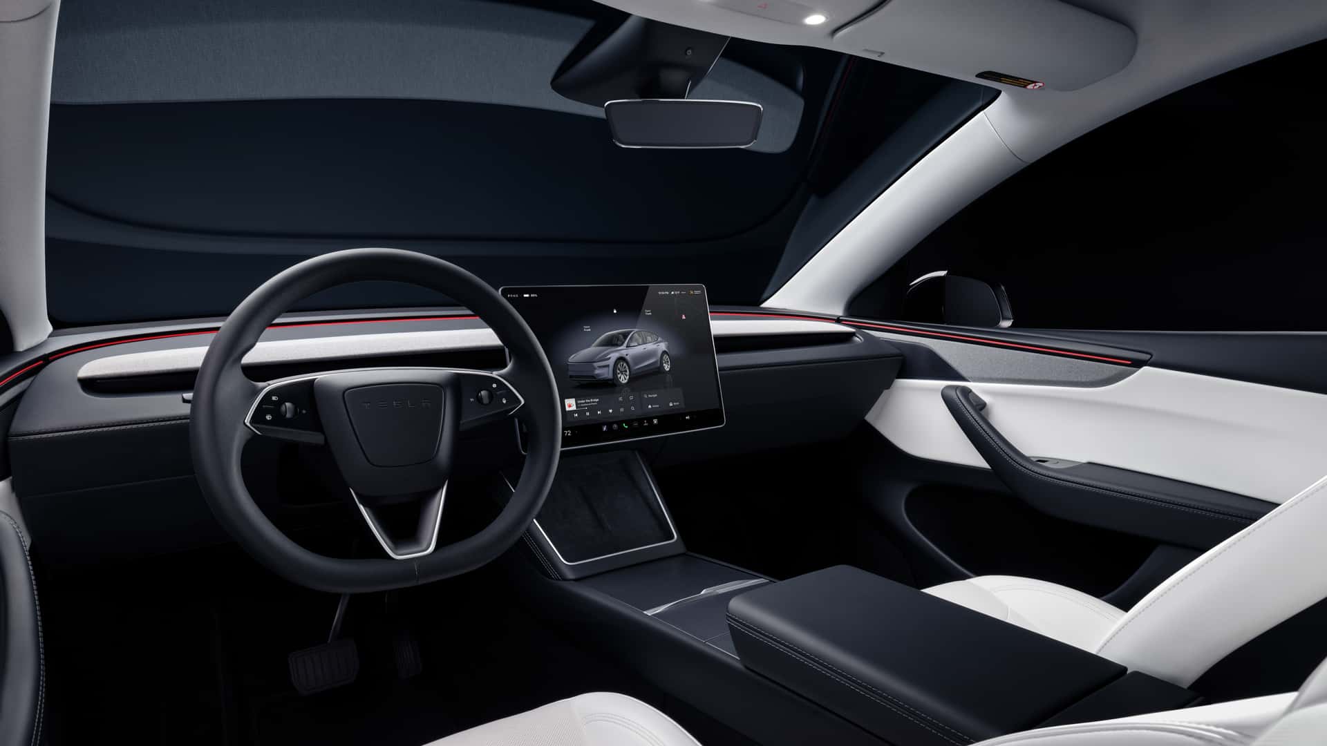 De bijgewerkte Tesla Model Y Juniper crossover - weergave 3 De bijgewerkte Tesla Model Y Juniper crossover - weergave 3