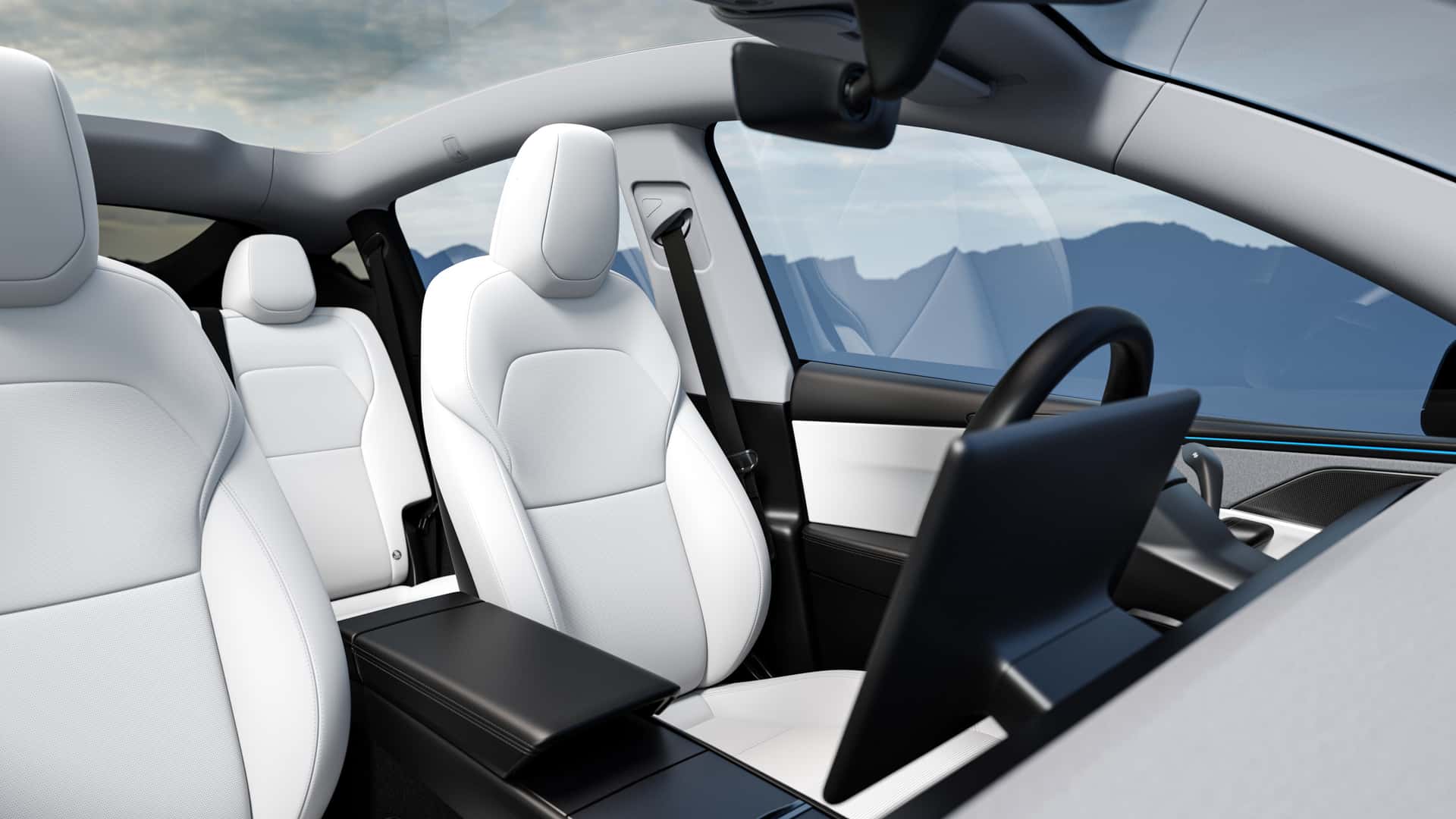 De bijgewerkte Tesla Model Y Juniper crossover - weergave 4 De bijgewerkte Tesla Model Y Juniper crossover - weergave 4