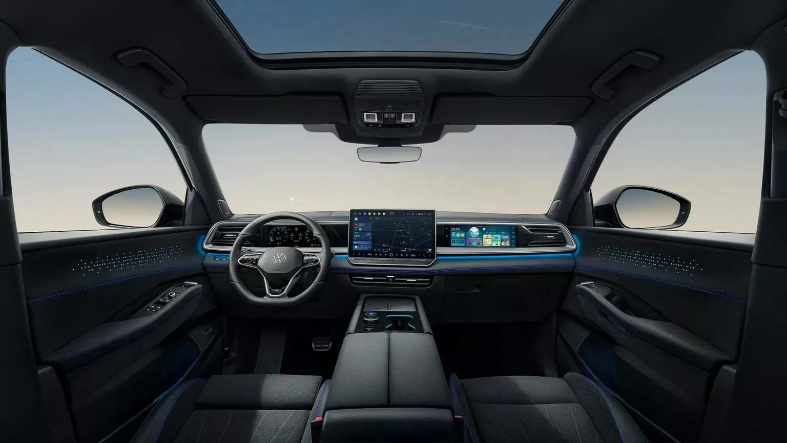 Interieur van de VW Teramont Pro Interieur van de VW Teramont Pro