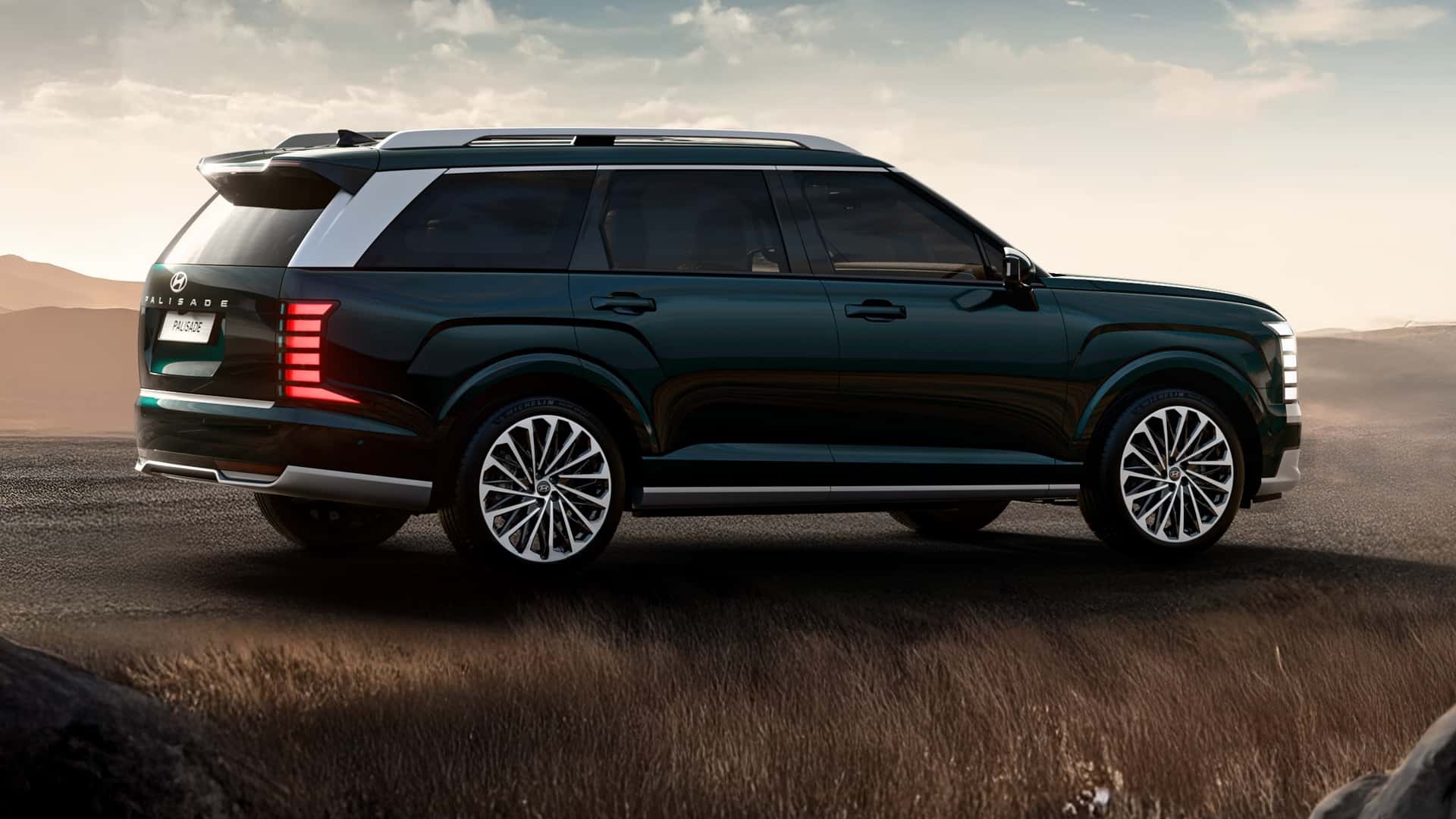 2026 Hyundai Palisade Achteraanzicht 2026 Hyundai Palisade Achteraanzicht
