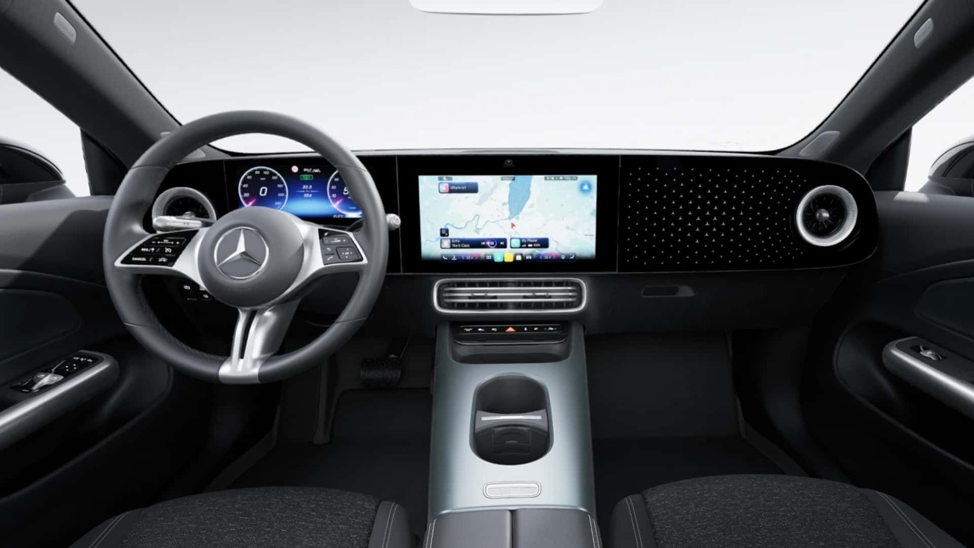Interieur van de nieuwe Mercedes-Benz CLA Interieur van de nieuwe Mercedes-Benz CLA