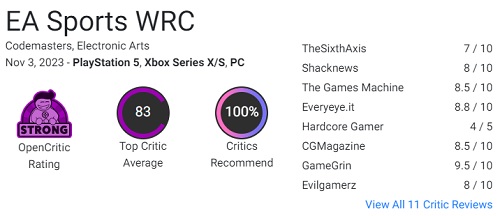 Weer een geweldige race van Codemasters! Critici zijn zeer te spreken over EA Sports WRC rally simulator en raden het alle fans van het genre aan-3 Weer een geweldige race van Codemasters! Critici zijn zeer te spreken over EA Sports WRC rally simulator en raden het alle fans van het genre aan-3