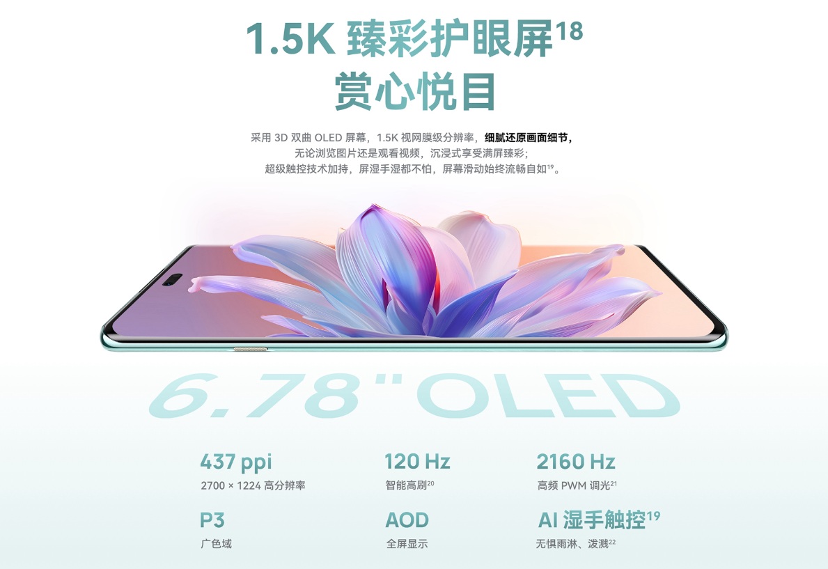 Huawei Enjoy 70X Scherm Kenmerken Huawei Enjoy 70X Scherm Kenmerken