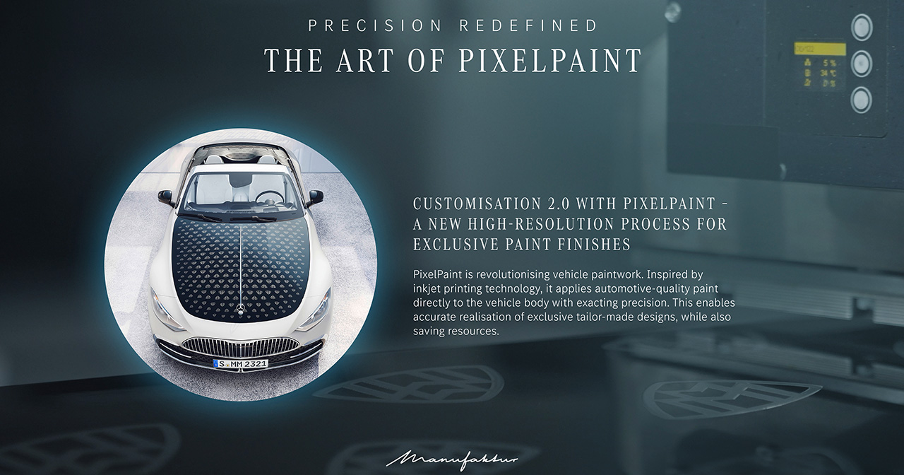 Presentatie van PixelPaint technologie Presentatie van de PixelPaint Mercedes-Benz technologie