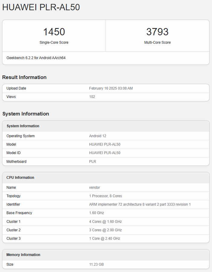 Huawei Mate 70 Pro Premium Edition testresultaten
