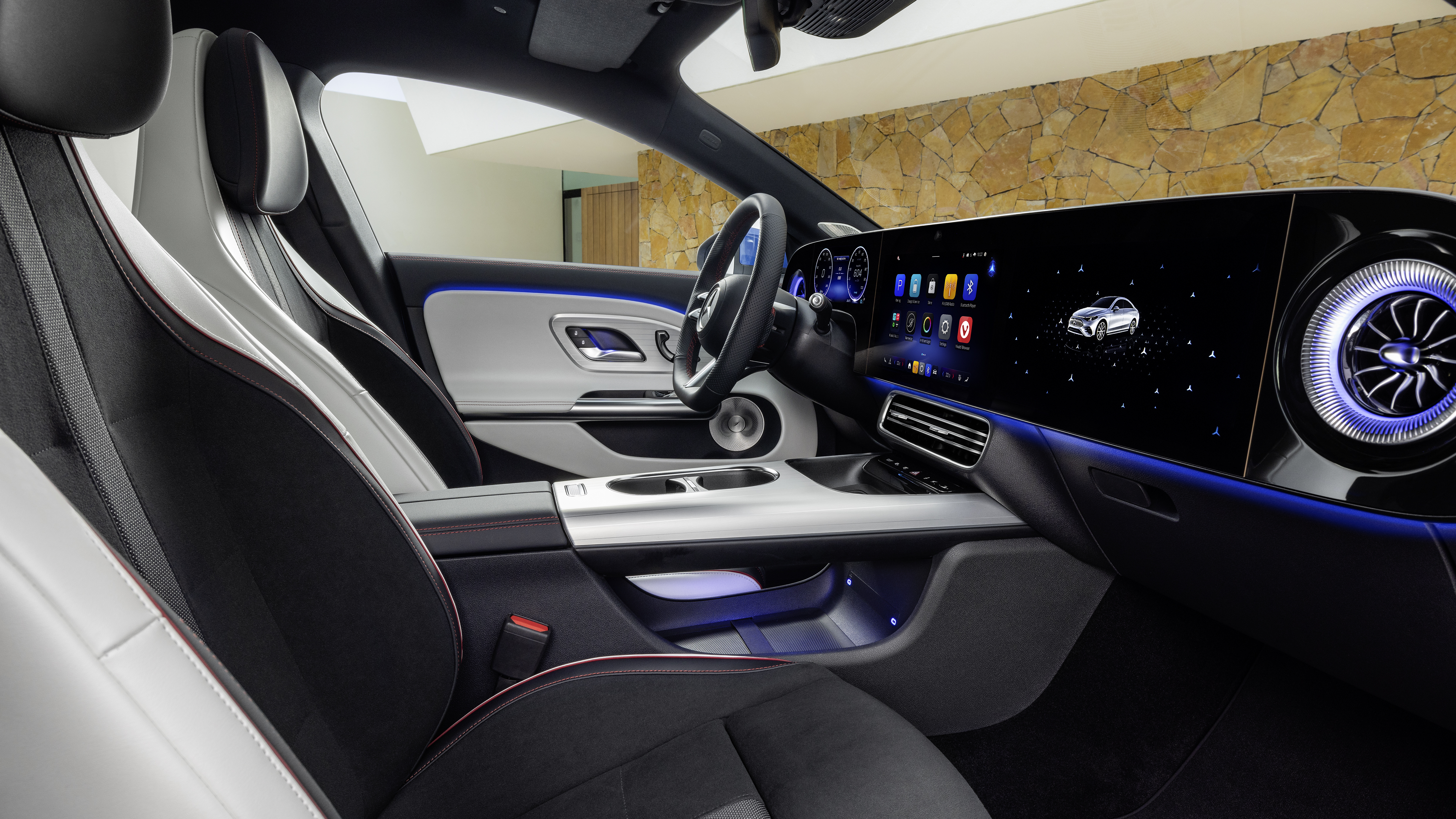 Interieur van de nieuwe Mercedes-Benz CLA Interieur van de nieuwe Mercedes-Benz CLA