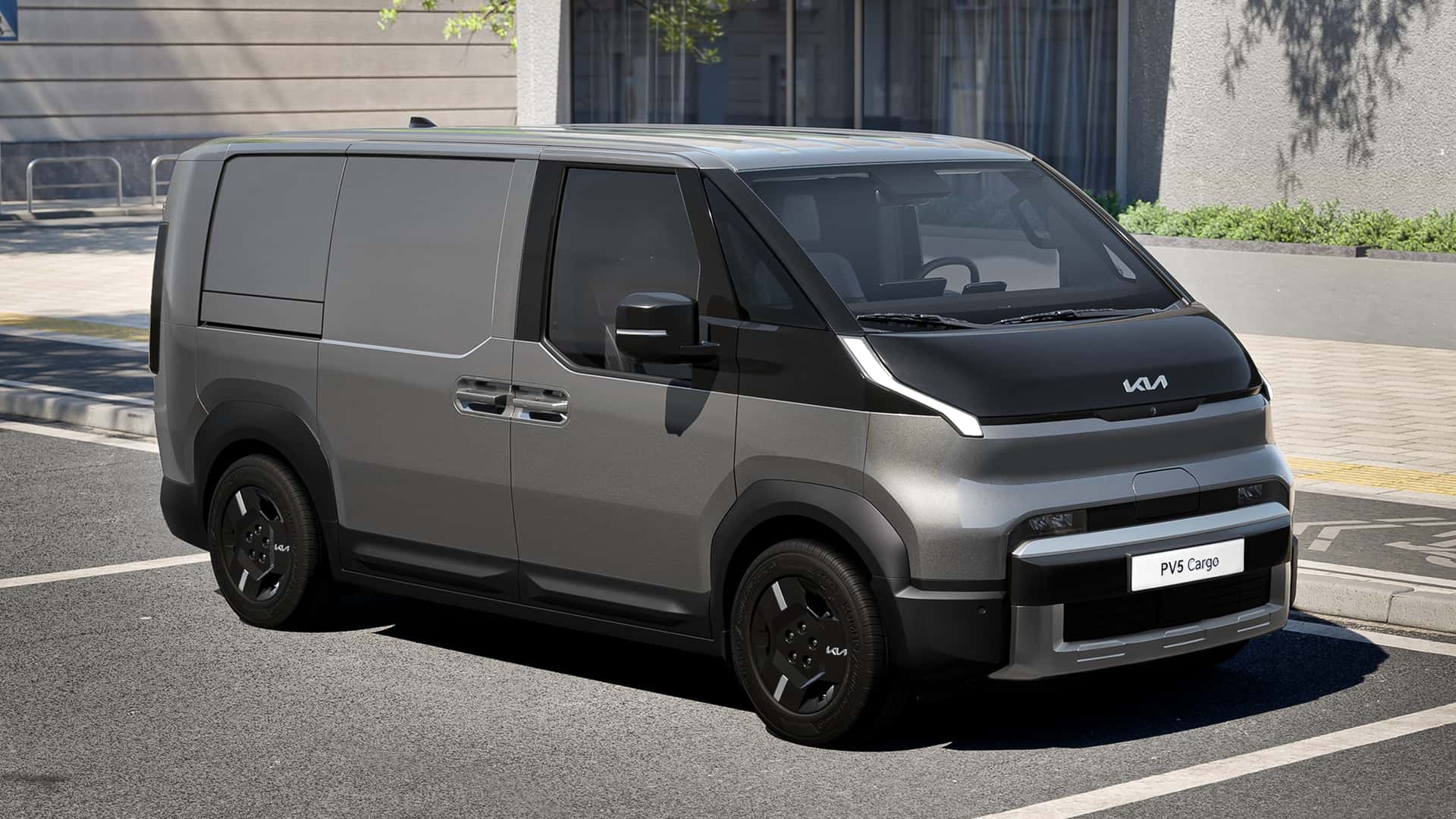 Kia PV5 vooraanzicht Kia PV5 vooraanzicht