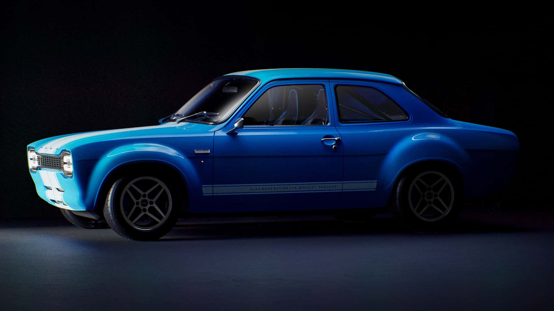 Ford Escort Mk1 RS, zijaanzicht Ford Escort Mk1 RS, zijaanzicht