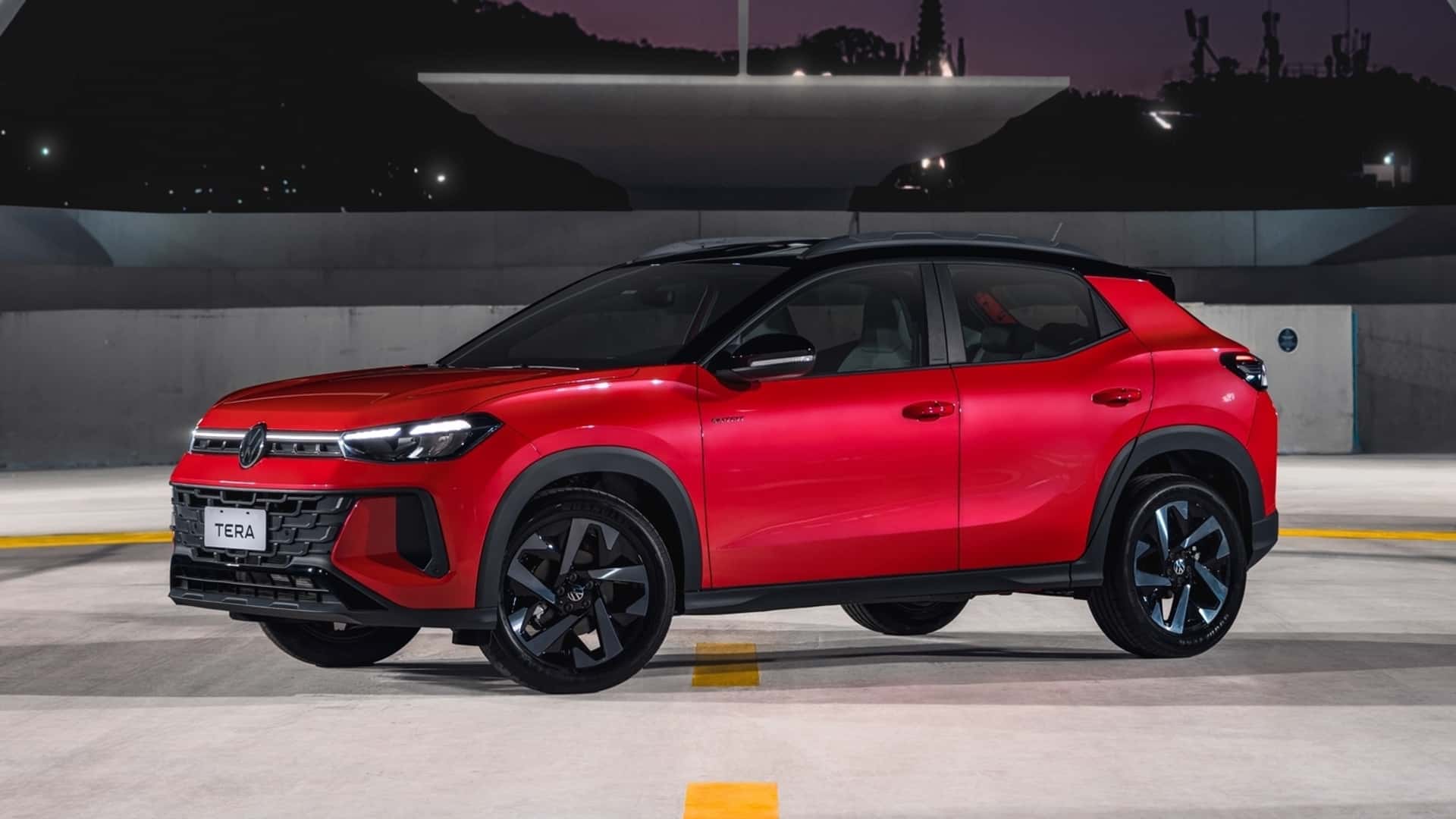 Achteraanzicht van de Volkswagen Tera Achteraanzicht van de Volkswagen Tera