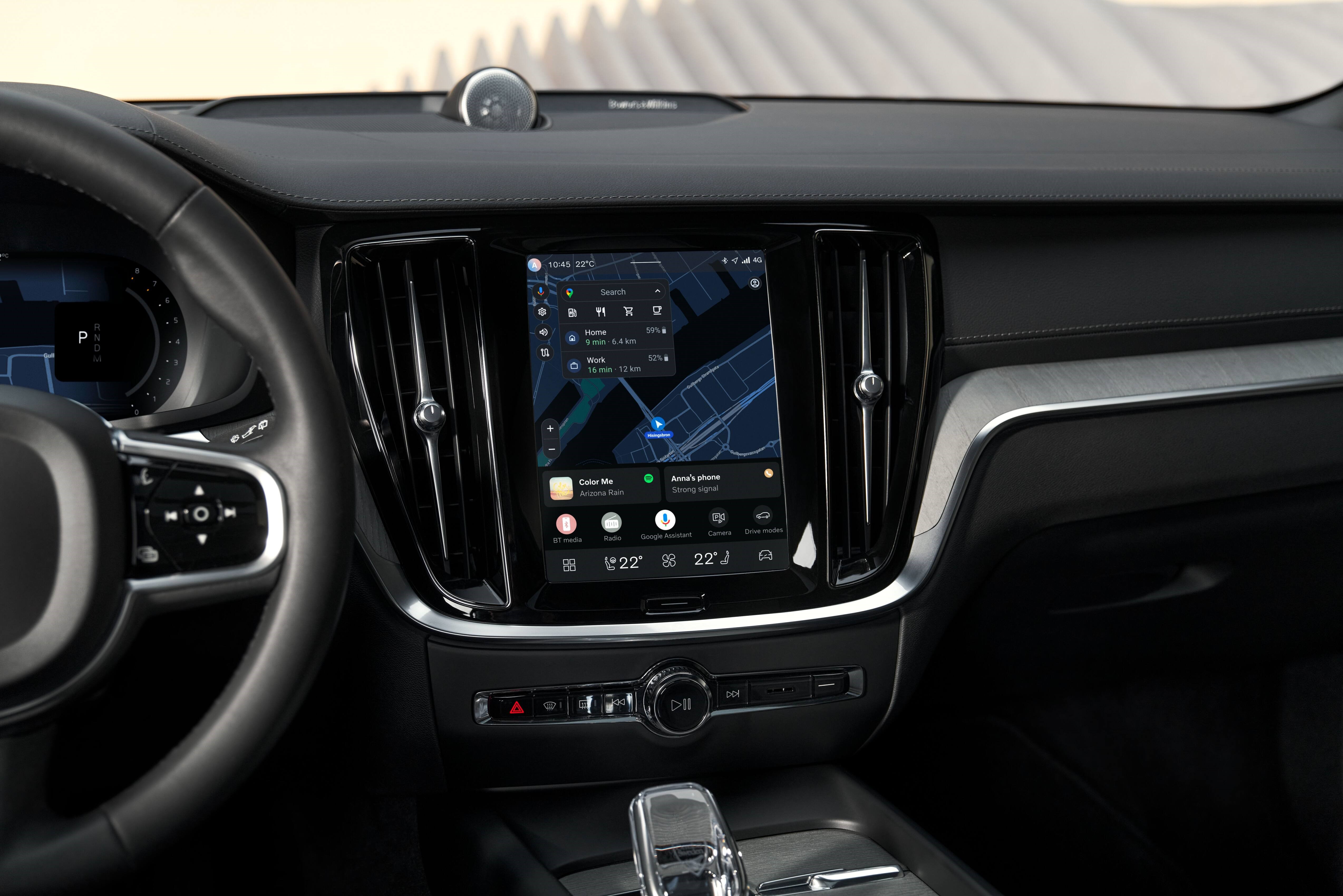 Volvo auto UX interface voorbeeld Volvo auto UX interface voorbeeld