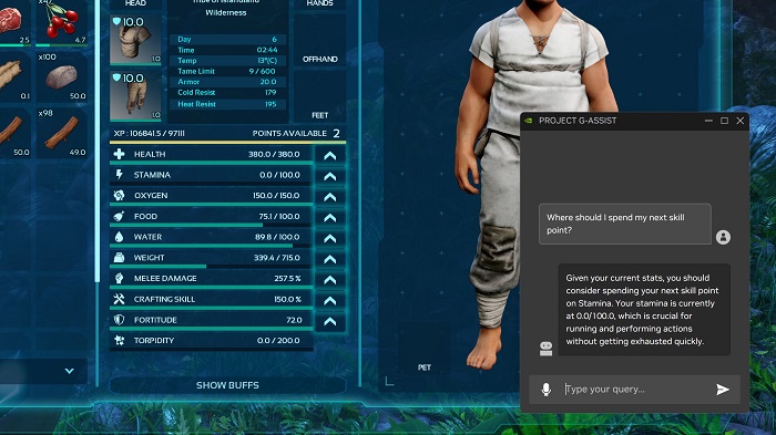 NVIDIA's Project G-Assist: een innovatieve AI die het spel aanpast, helpt met walkthroughs en alle nuances van het plot uitlegt.-4 NVIDIA's Project G-Assist: een innovatieve AI die het spel aanpast, helpt met walkthroughs en alle nuances van het plot uitlegt.-4
