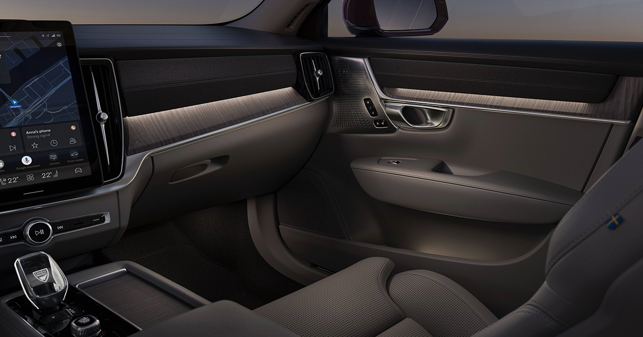 Cosmetische wijzigingen in het interieur van de vernieuwde Volvo S90 Cosmetische wijzigingen in het interieur van de vernieuwde Volvo S90