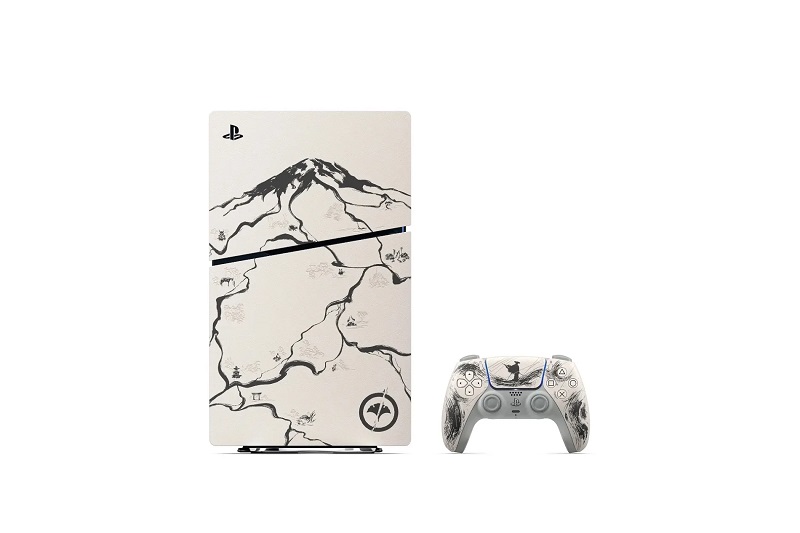 PlayStation 5 Black Limited Edition in Sumi-e stijl PlayStation 5 Black Limited Edition in Sumi-e stijl