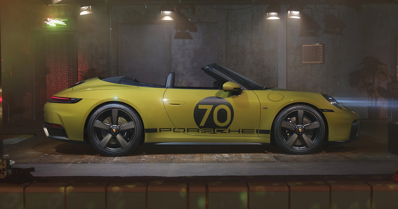 Sport Chrono Klok in Porsche 911 Spirit 70 Sport Chrono Klok in Porsche 911 Spirit 70