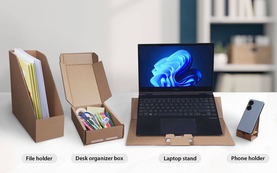 Verpakkingen van Asus-monitoren. Illustratie: Asus Verpakking van Asus-monitoren